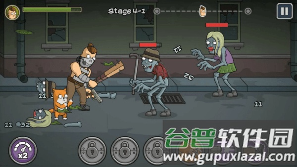 森雅和奥斯卡大战僵尸游戏截图3