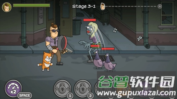 森雅和奥斯卡大战僵尸游戏截图4