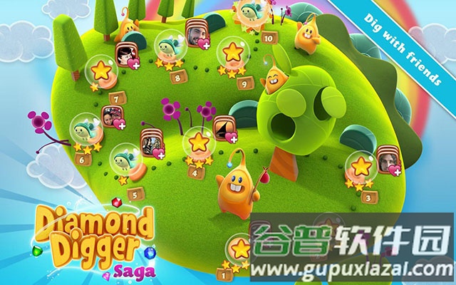钻石矿工传奇游戏(Diamond Digger Saga)截图3