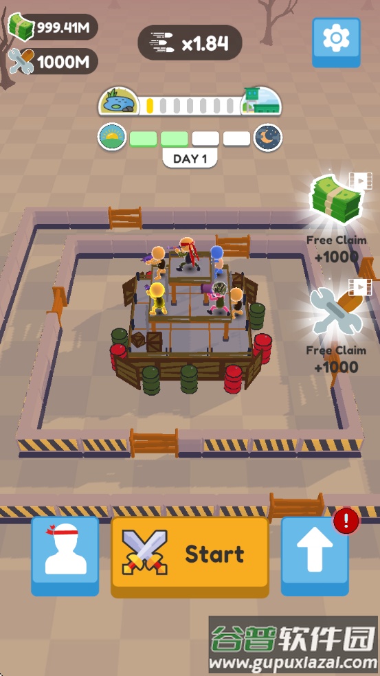 堡垒卫士游戏无限金币版(Defend City Merge Shoot Idle)截图3