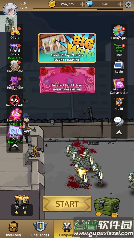 僵尸战争空闲防御免内购(Zombie War)截图4