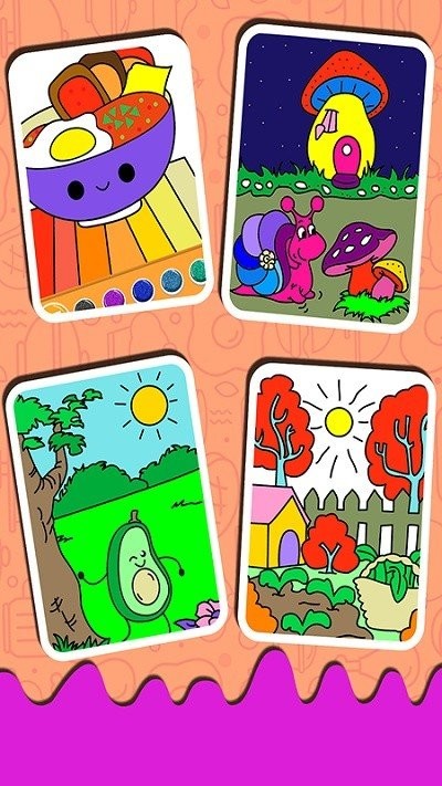 儿童画画水果涂色最新版截图3