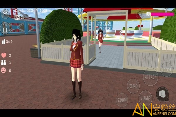 樱花校园模拟器英文版正版无广告(SAKURA SchoolSimulator)截图2