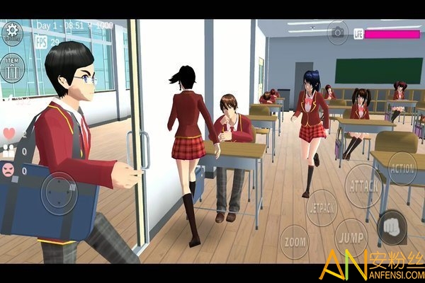 樱花校园模拟器英文版正版无广告(SAKURA SchoolSimulator)截图3