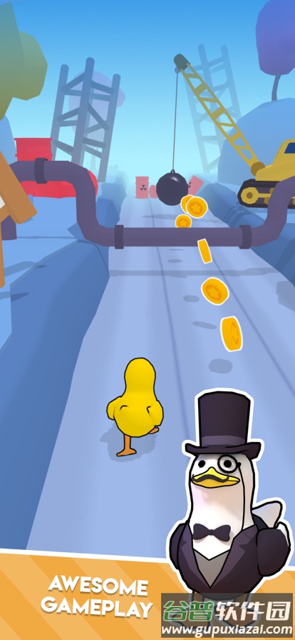 鸭子跑酷游戏(Duck on the Run)截图3