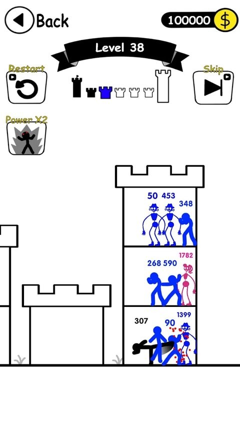 火柴人英雄塔防免广告(内置菜单)截图1