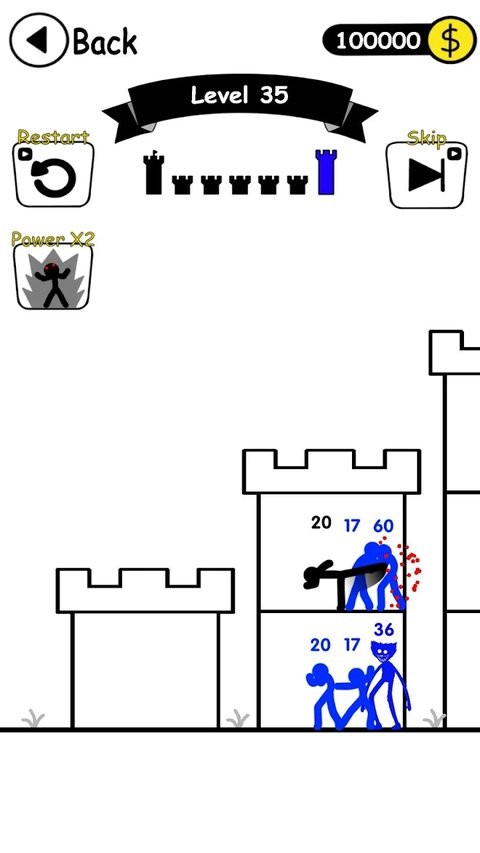 火柴人英雄塔防免广告(内置菜单)截图3