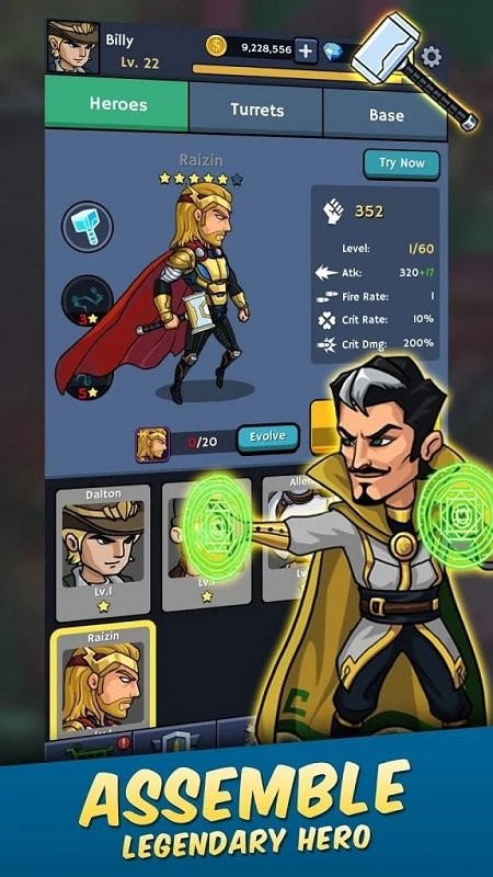 僵尸战争空闲防御游戏(Zombie War)截图1