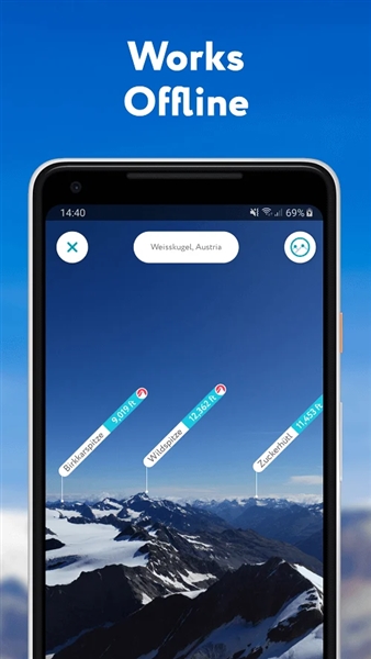 PeakVisor付费解锁版截图2