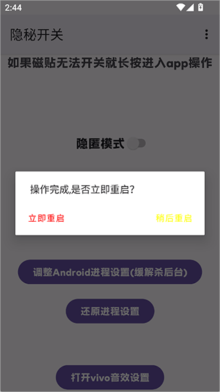 隐秘开关iQOO截图3