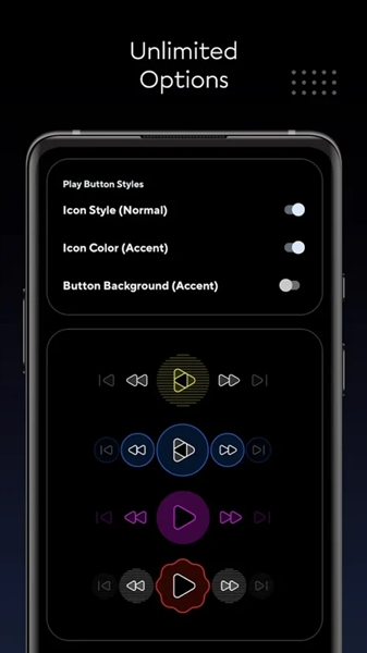 Dais Dark Poweramp v3 Skin截图4