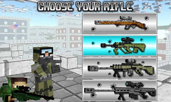 狙击手生存战手游(American Block Sniper Survival)截图1