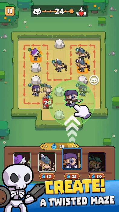 英雄塔防游戏(HeroesTD)截图2