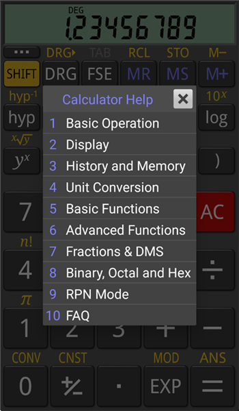 RealCalc科学计算器截图1