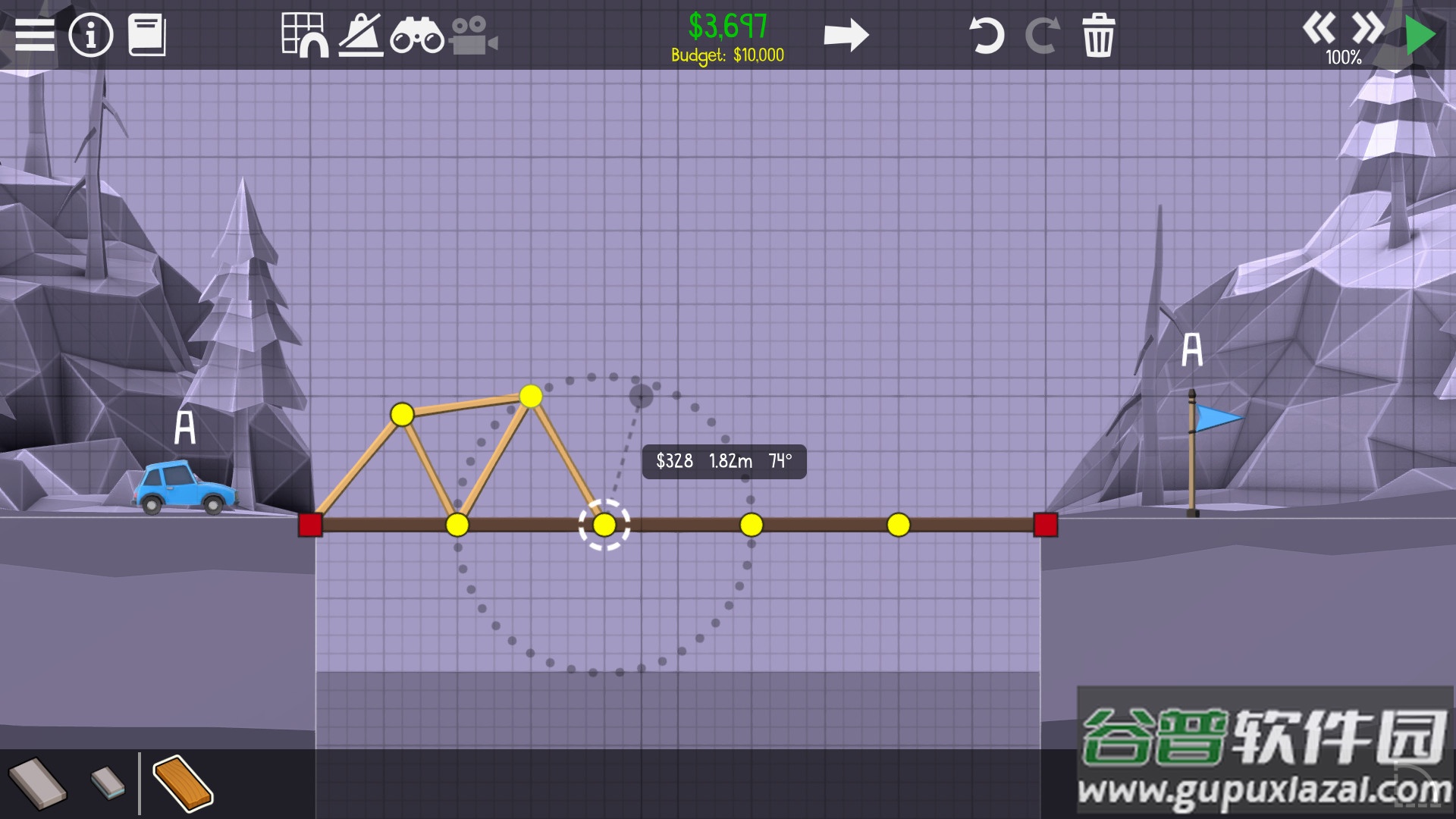 桥梁建造师2手机版(Poly Bridge 2)截图1