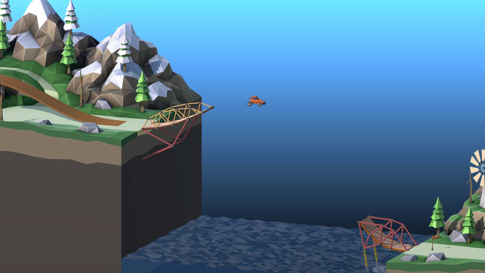 桥梁建造师2手机版(Poly Bridge 2)截图2