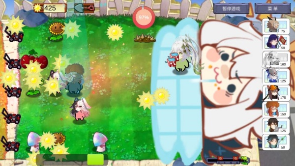 植物大战原神游戏截图1