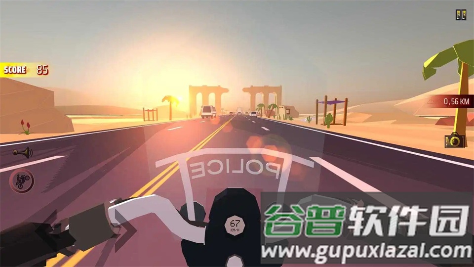 狂野的摩托车司机游戏(Moto Mad Racing)截图1