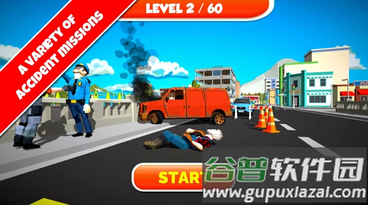 紧急城市救护车模拟器(Emergency City Ambulance)截图1