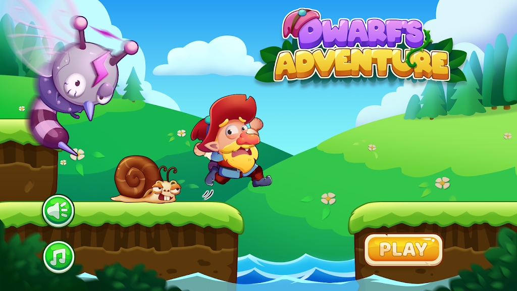矮人冒险超级奔跑游戏(Dwarf Adventure)截图1