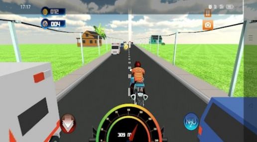 摩托竞速骑士游戏(Bike Rider Highway Traffic 3D)截图3
