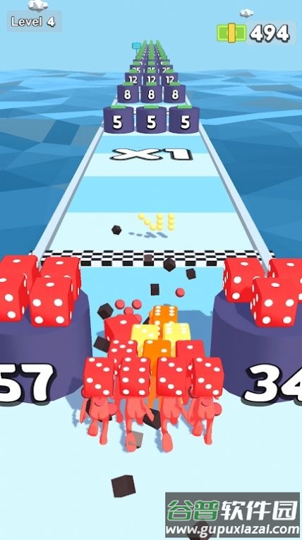 骰子冲刺游戏(Dice Rush)截图1