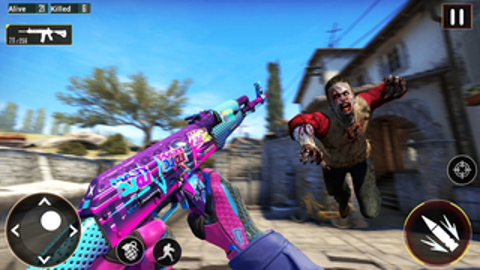 僵尸之地极限生存(City Zombie Survival: Sniper Shooting Games)截图2