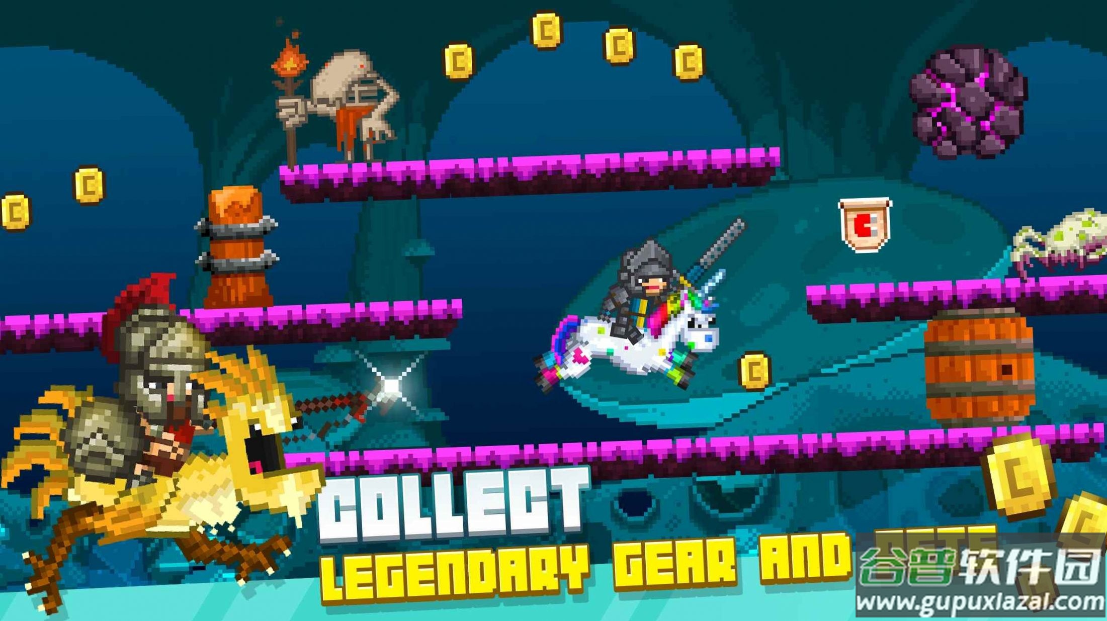 比特跑酷像素闪电Bit Heroes Runner游戏截图1