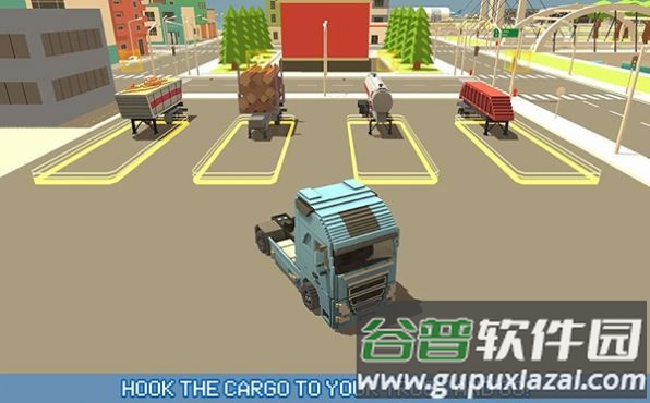 像素卡车城市运输Blocky Truck Urban Transport游戏截图2