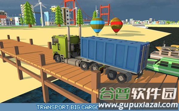 像素卡车城市运输Blocky Truck Urban Transport游戏截图3