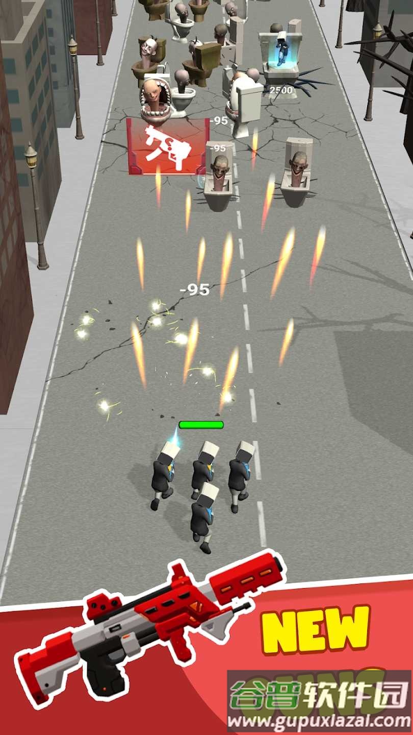 厕所怪物奔跑射手截图2