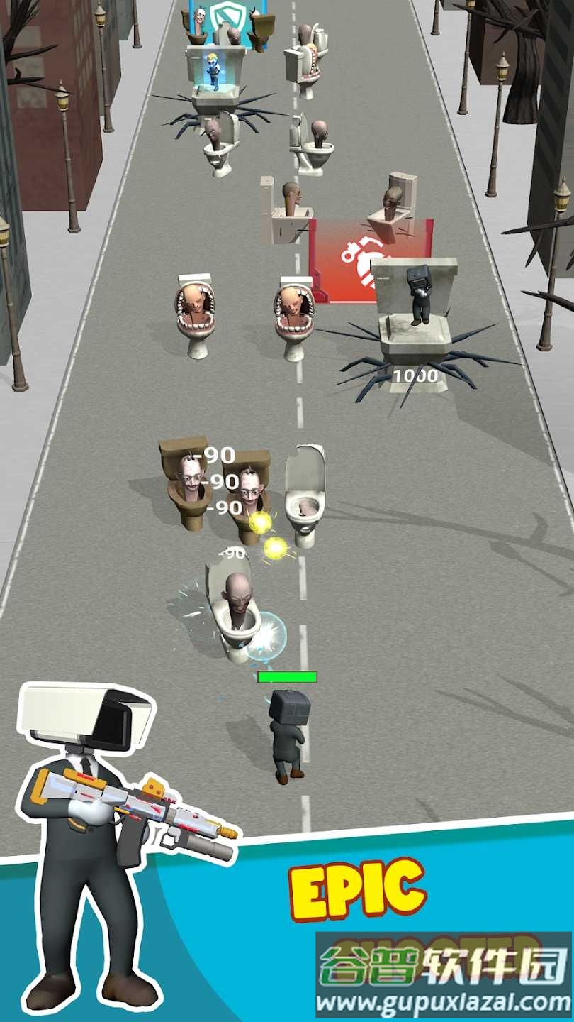 厕所怪物奔跑射手截图4
