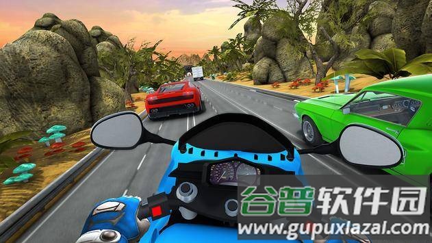 骑士公路竞速Tricky Bike Stunt Racing截图1