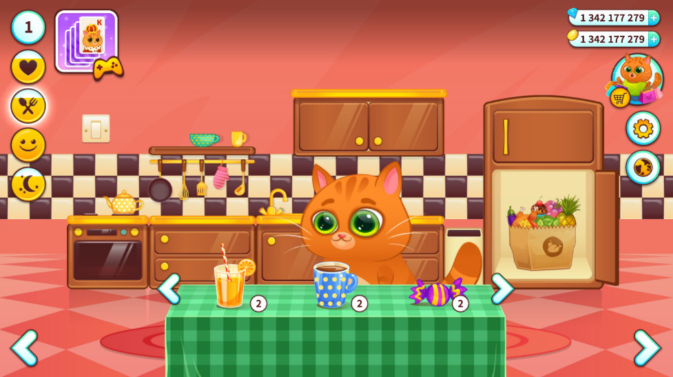 我的虚拟宠物猫无限金币钻石版(Bubbu)截图1