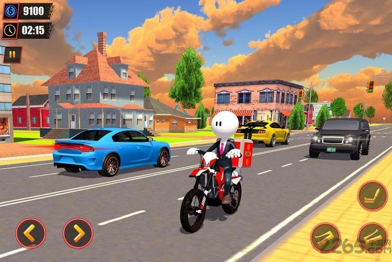 披萨饼送货员手机版(Stickman Pizza Delivery)截图2