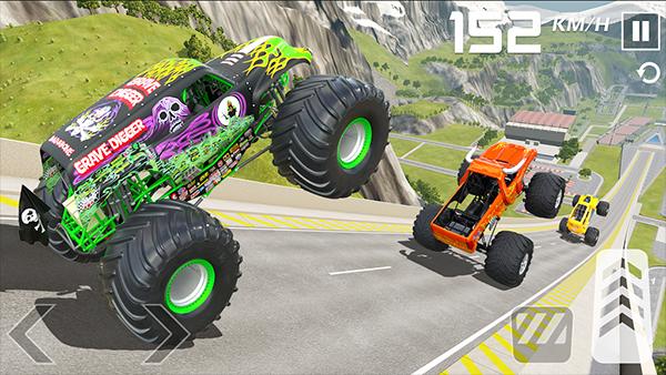 怪物卡车特技汽车Monster Truck Stunt - Car Game截图1
