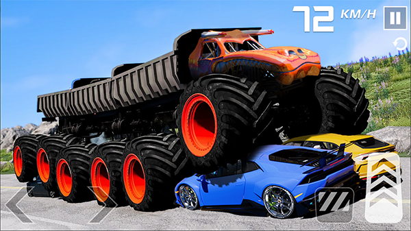 怪物卡车特技汽车Monster Truck Stunt - Car Game截图3