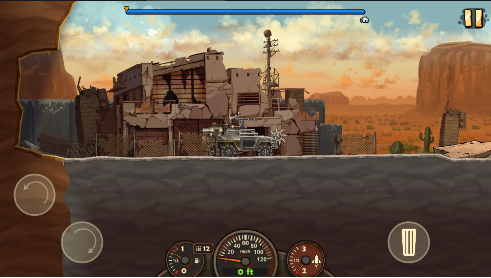 战车撞僵尸地牢中文版(Earn to Die Rogue)截图1