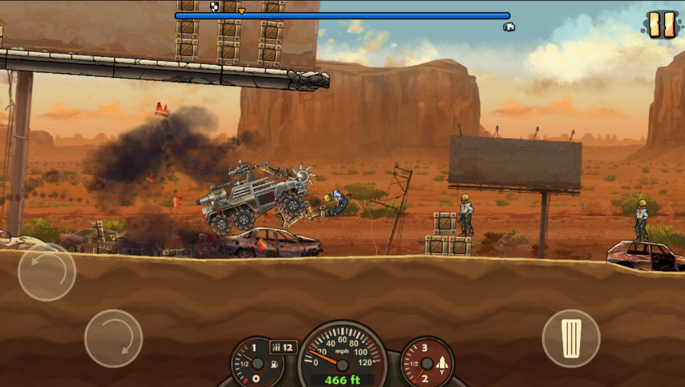 战车撞僵尸地牢中文版(Earn to Die Rogue)截图3