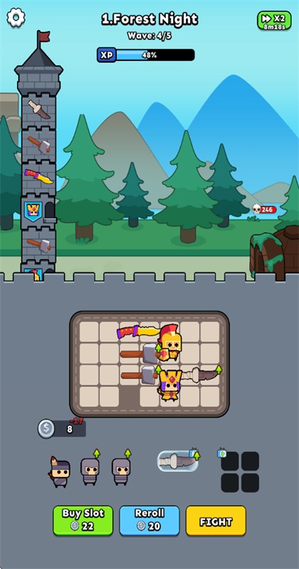 背包塔防安卓版(Backpack Tower Defense)截图1