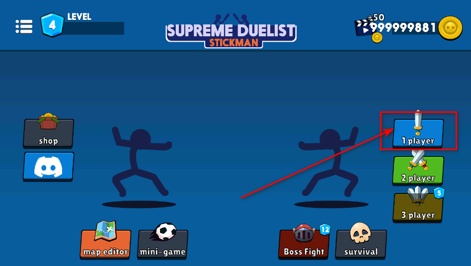 至尊决斗者火柴人无限金币版(Supreme Duelist Stickman)