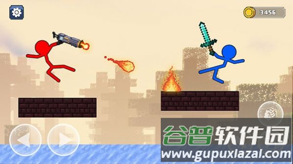 火柴人工艺格斗游戏(Stickman Craft Fighting Game)截图2