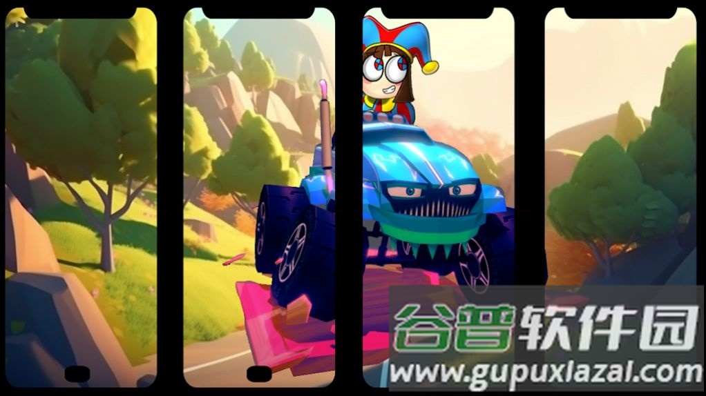 小丑的山地车游戏(Clown Hill Racing)截图1