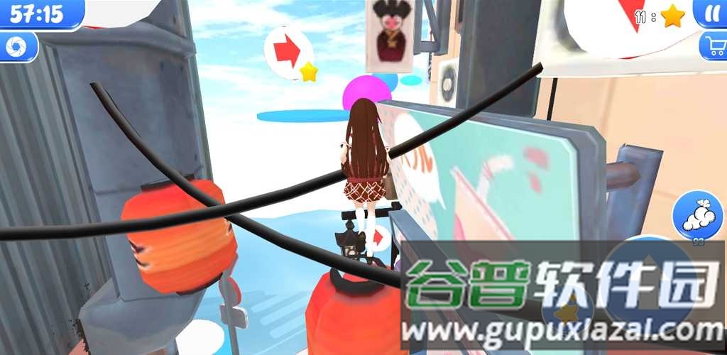跑酷奥比高中动漫parkour obby sakura tree in tokyo截图4