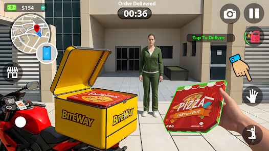 外卖骑手生活模拟器游戏(Delivery Rider Life Simulator)截图2