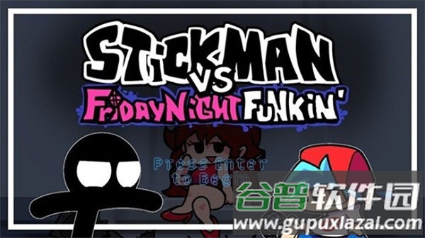 周五夜放克火柴人小黑模组下载(Stickman Vs Friday Night Funkin)截图1