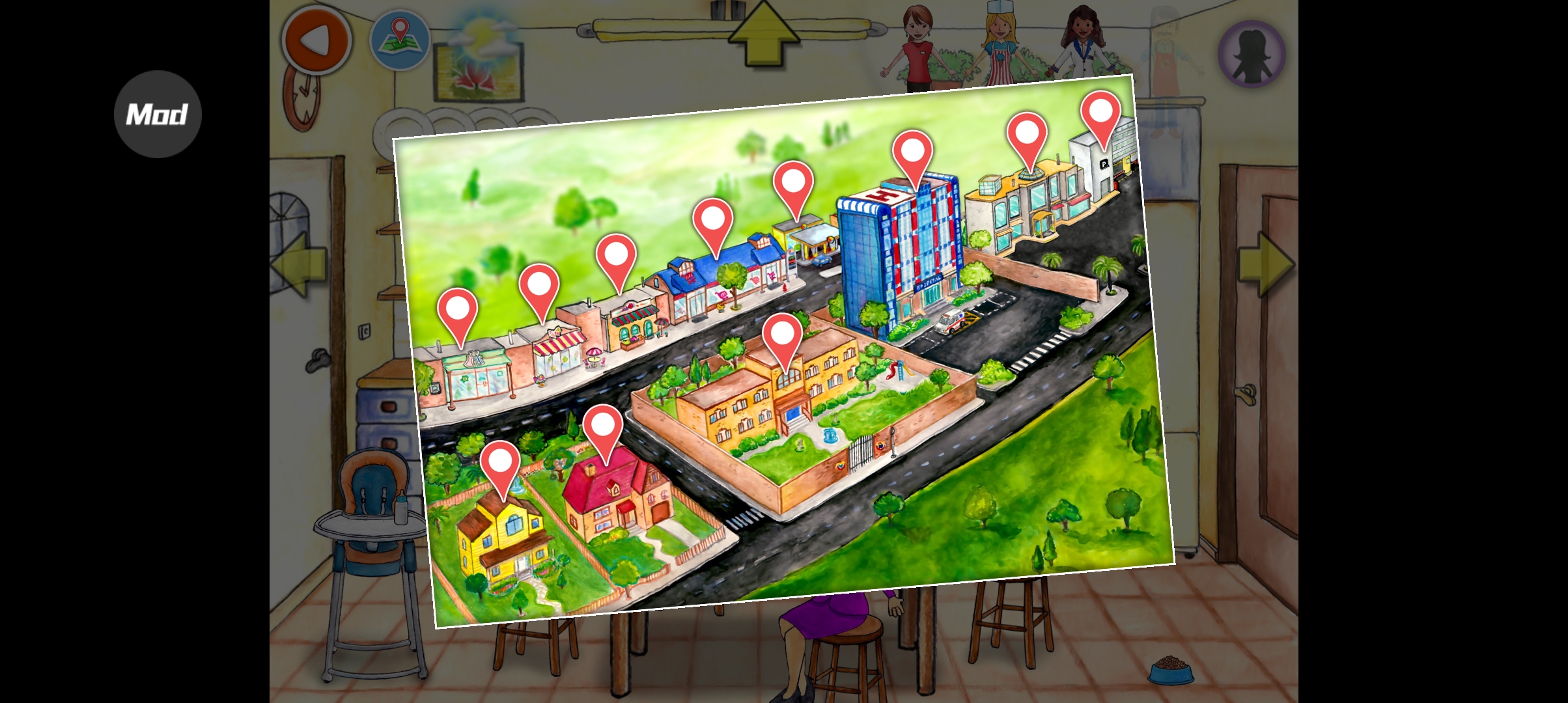 娃娃屋plus解锁版全部地图(PlayHome Plus)截图3