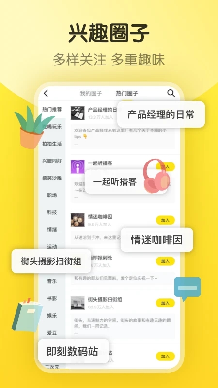 即刻兴趣社区 截图1