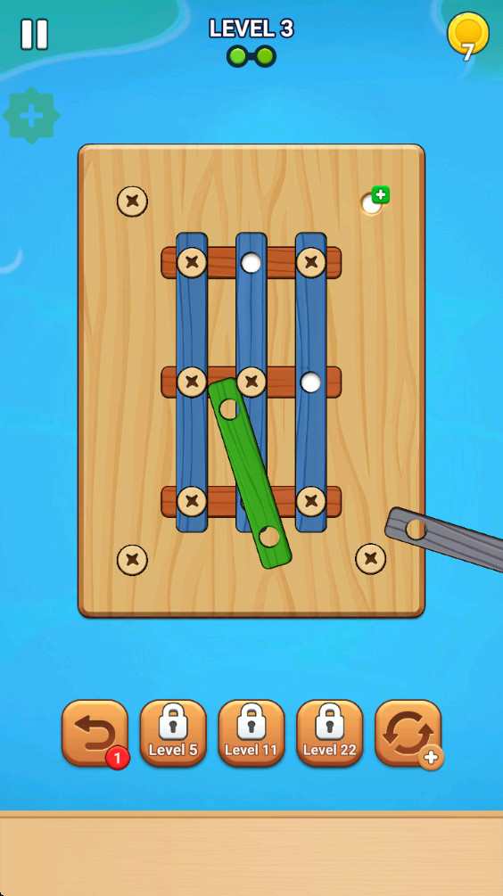 木螺丝拼图免广告版(Wood Screw Puzzle)截图1