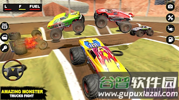 怪物德比卡车格斗游戏(Monster Derby Truck Fighting)截图3